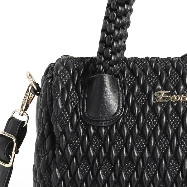 Exotic_Exquisite_Braided_Handle_Handbag_Black_Black