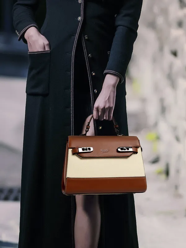Exotic_Dualtone_Textured_Handbag_Brown_Brown