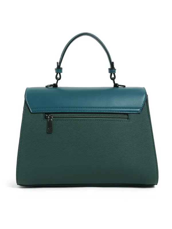 Exotic_Dualtone_Textured_Handbag_Green_Green