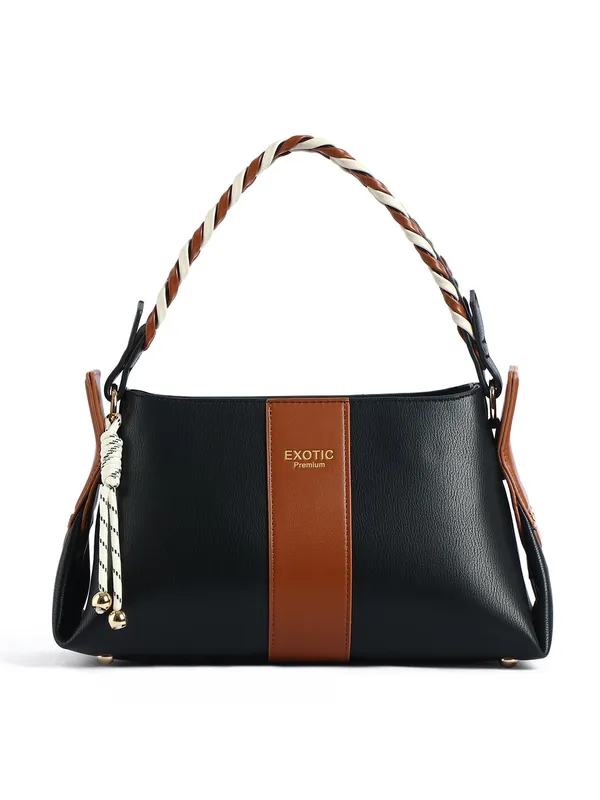 Exotic_Noir_Twist_Structured_Handbag_Black_Black