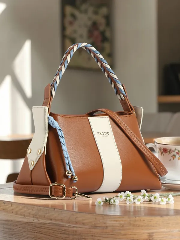 Exotic_Noir_Twist_Structured_Handbag_Brown_Brown