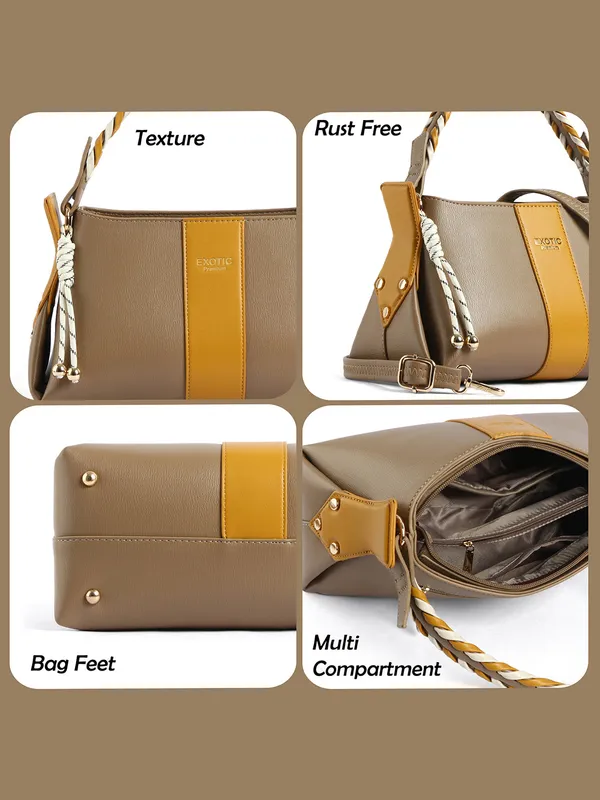 Exotic_Noir_Twist_Structured_Handbag_Khaki_Khaki