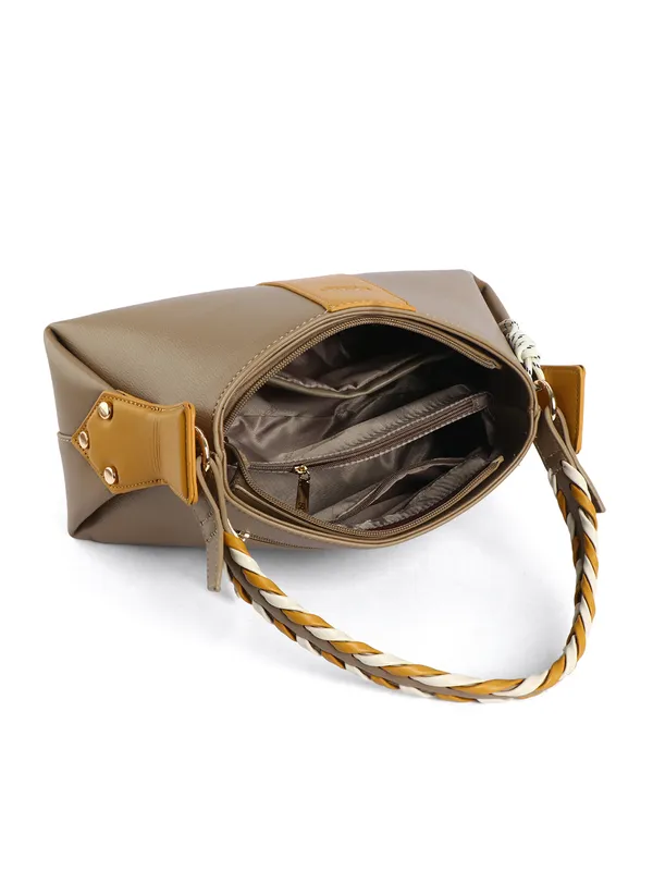 Exotic_Noir_Twist_Structured_Handbag_Khaki_Khaki