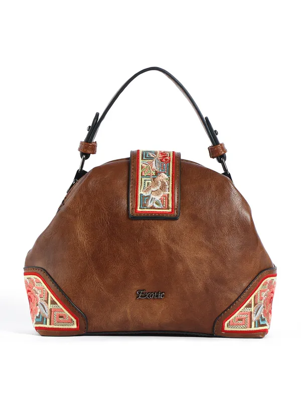 Exotic_Zenvira_Artisan_Satchel_Bag_Brown_Brown