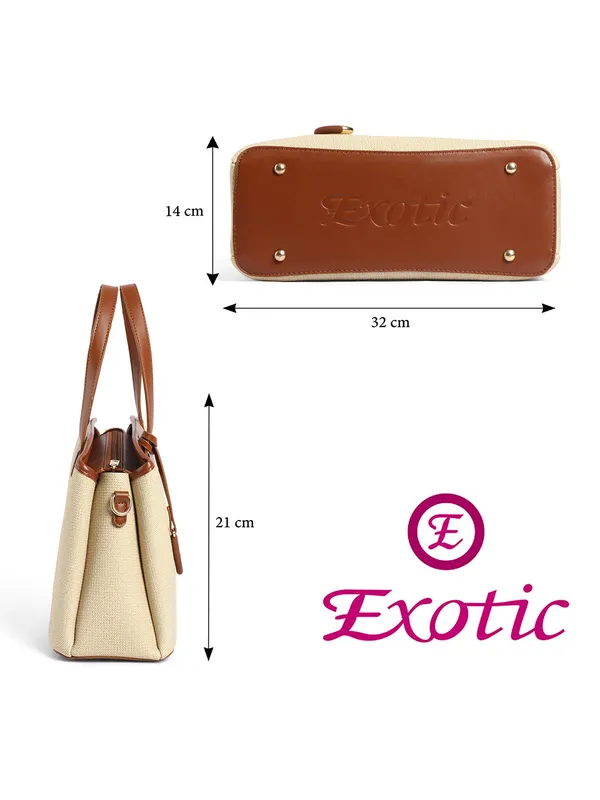 Exotic_Evara_Structured_Satchel_Handbags_Beige_Beige