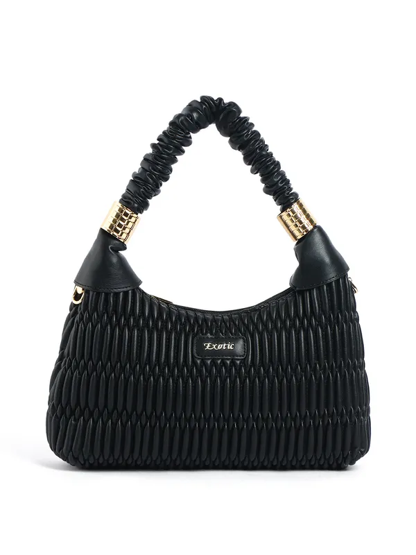 Exotic_Premium_Celestia_Quilted_Hobo_Shoulder_Bag_Black_Black