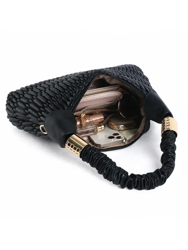 Exotic_Premium_Celestia_Quilted_Hobo_Shoulder_Bag_Black_Black