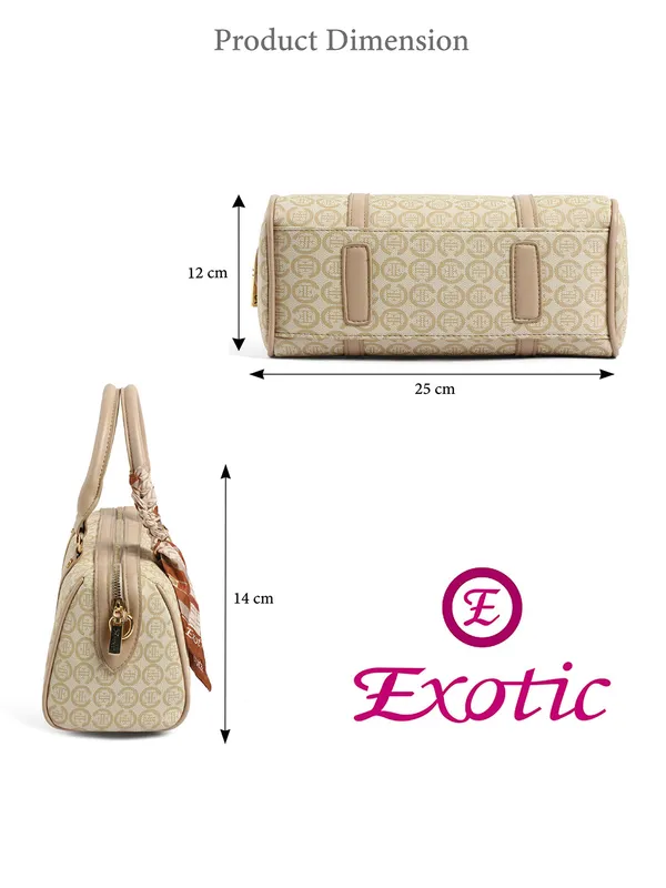 Exotic_Monogram_Pattern_Top_Handheld_Slingbag_Beige_Beige