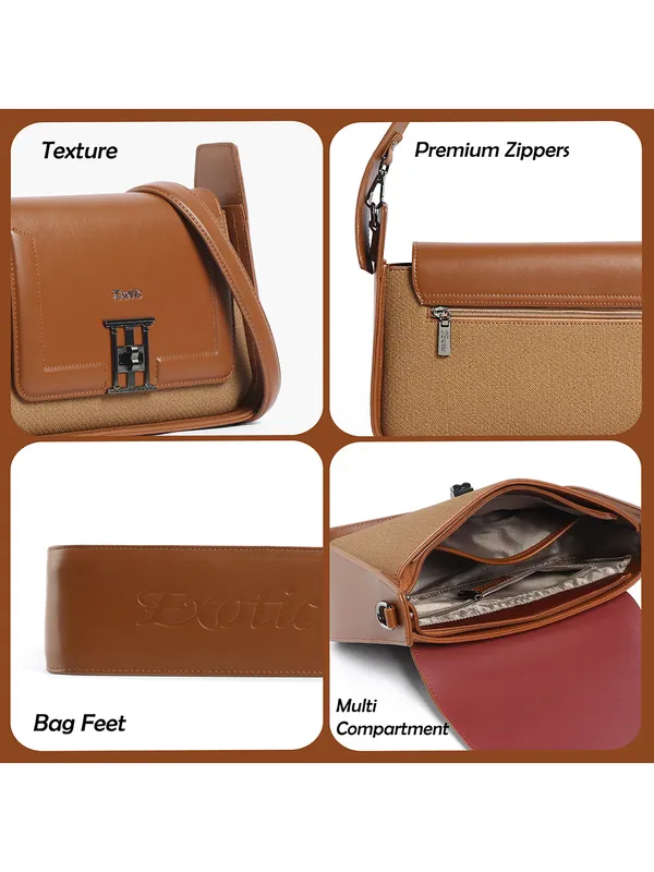 Exotic_Ravelle_Structured_Shoulder_Bag_For_Women_Brown_Brown