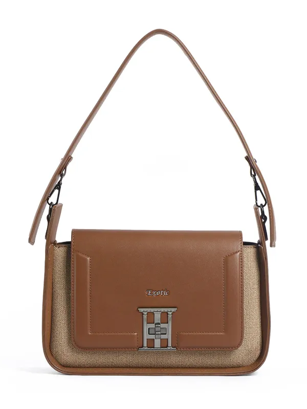Exotic_Ravelle_Structured_Shoulder_Bag_For_Women_Wine_Red