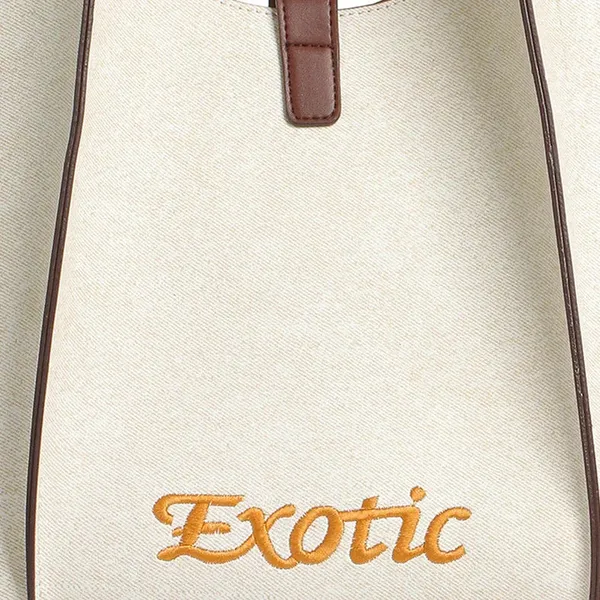 Exotic_Canvas_Totebag_For_Work_Travel_Everyday_Fashion_White_White