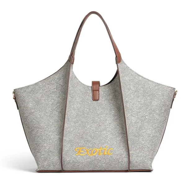 Exotic_Canvas_Totebag_For_Work_Travel_Everyday_Fashion_Grey_Grey