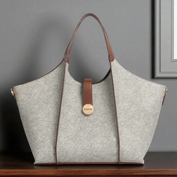 Exotic_Canvas_Totebag_For_Work_Travel_Everyday_Fashion_Grey_Grey