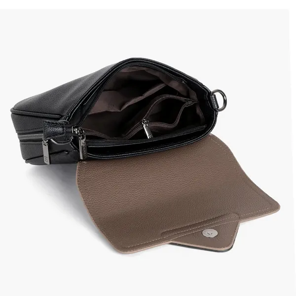 Exotic_Textured_Style_Meets_Sophistication_Flap_Sling_Bag_Black_Black