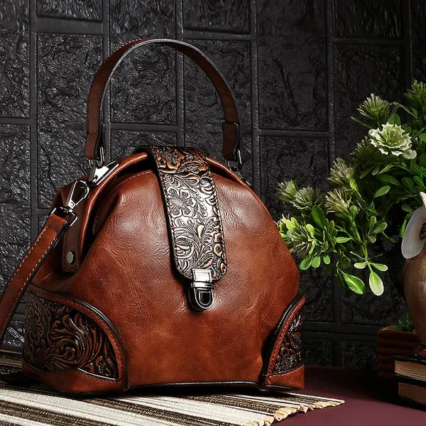 Exotic_The_Unique_Embossed_Round_Floral_Flap_Sling_Bag_Brown_Brown