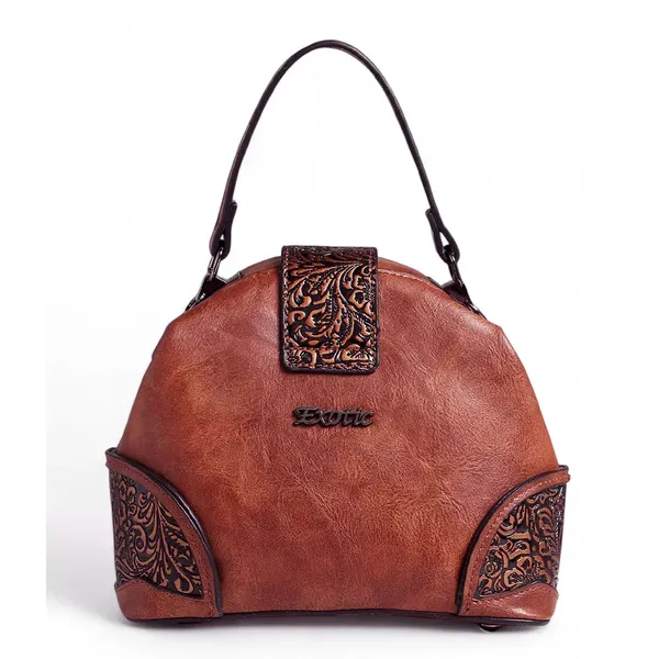 Exotic_The_Unique_Embossed_Round_Floral_Flap_Sling_Bag_Brown_Brown