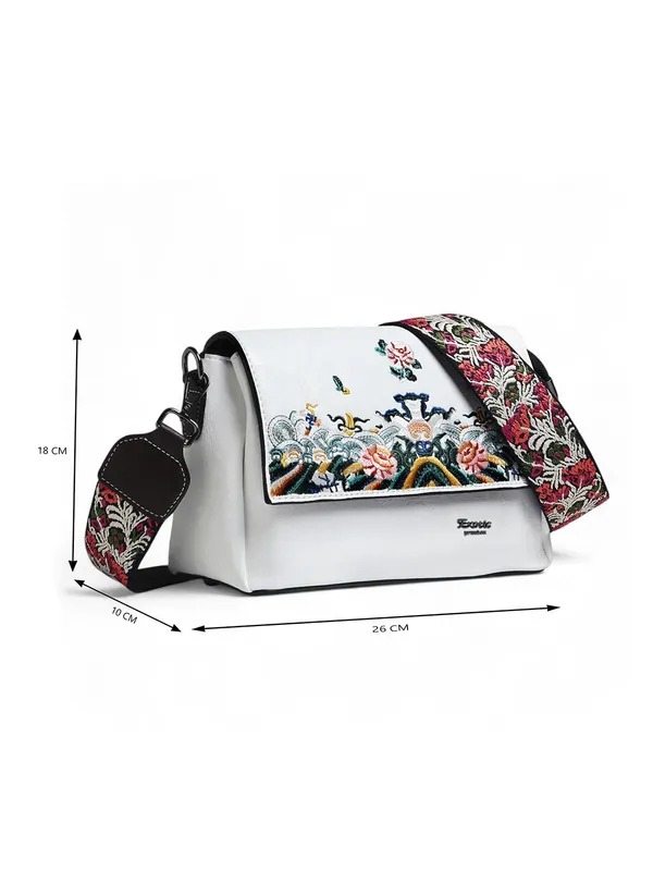 Exotic_Women_S_Premium_Flora_Embroidery_Flap_Sling_Bag_White_White