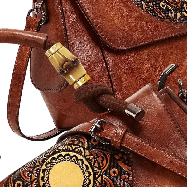 Exotic_Satchel_Retro_Embossed_Sling_Bag_For_Women_Brown_Brown