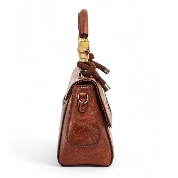 Exotic_Satchel_Retro_Embossed_Sling_Bag_For_Women_Brown_Brown