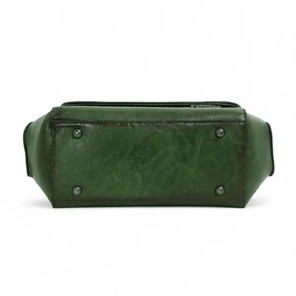 Exotic_Satchel_Retro_Embossed_Sling_Bag_For_Women_Green_Green