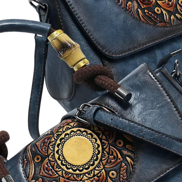 Exotic_Satchel_Retro_Embossed_Sling_Bag_For_Women_Blue