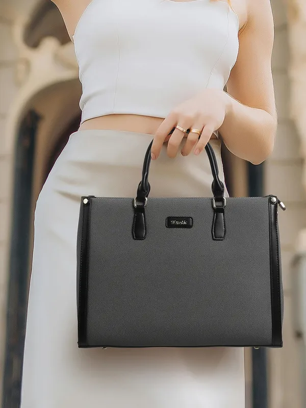 Exotic_Structured_Executive_Oversize_Tote_Hand_Bag_Black_Black