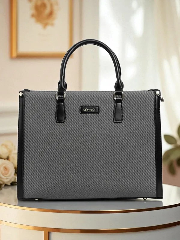 Exotic_Structured_Executive_Oversize_Tote_Hand_Bag_Black_Black