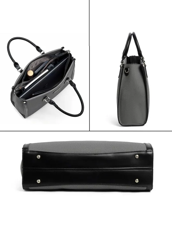 Exotic_Structured_Executive_Oversize_Tote_Hand_Bag_Black_Black
