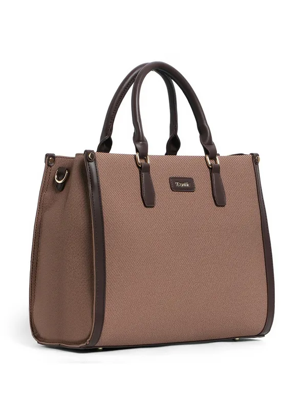 Exotic_Structured_Executive_Oversize_Tote_Hand_Bag_Wine_Brown