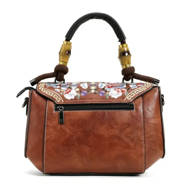 Exotic_Satchel_Vintage_Retro_Embroidery_Purse_Brown_Brown