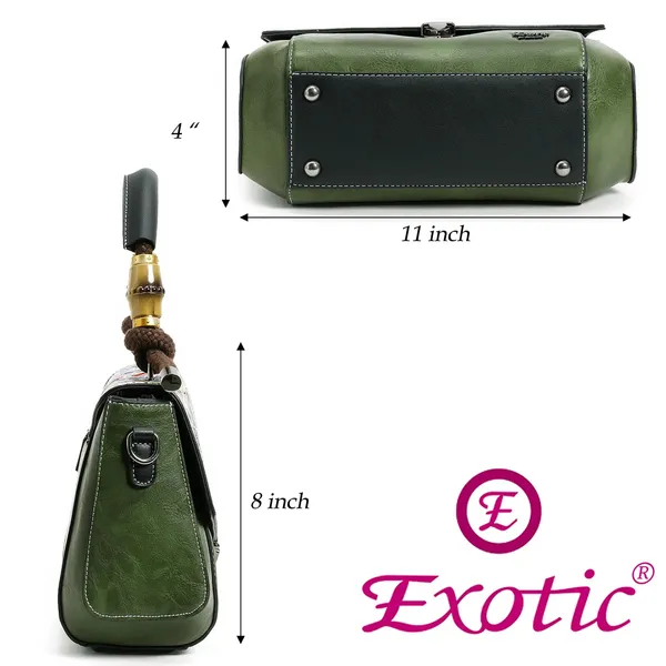 Exotic_Satchel_Vintage_Retro_Embroidery_Purse_Green_Green
