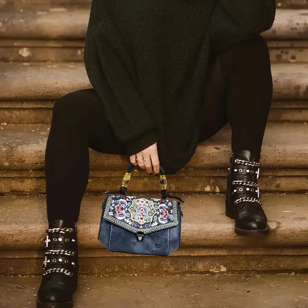 Exotic_Satchel_Vintage_Retro_Embroidery_Purse_Blue_Blue