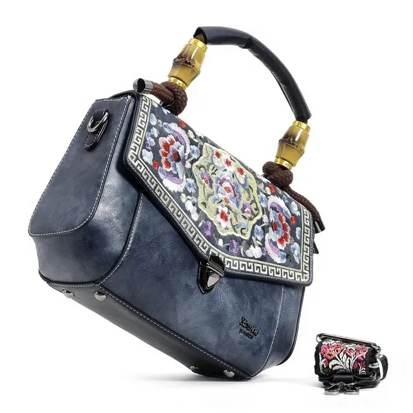 Exotic_Satchel_Vintage_Retro_Embroidery_Purse_Blue_Blue