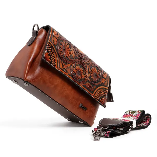Emboridery_Premium_Shoulder_Sling_Bag_Brown