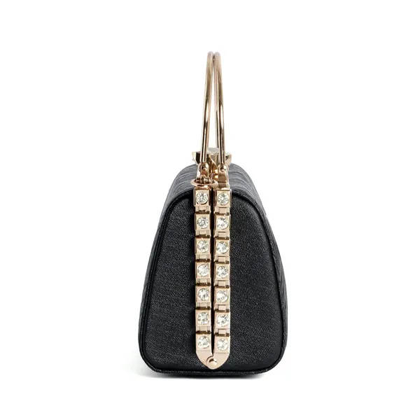 Exotic_Premium_Crystal_Charm_Sling_Bag_With_Detachable_Chain_Handel_Gift_For_Women_Black_Black