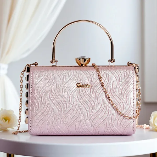 Exotic_Premium_Crystal_Charm_Sling_Bag_With_Detachable_Chain_Handel_Gift_For_Women_Pink_Pink