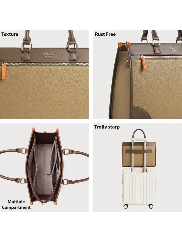 Exotic_Alora_Structured_Tote_Handbag_Khaki_Khaki
