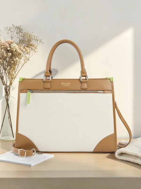 Exotic_Alora_Structured_Tote_Handbag_Off_White_Off_White