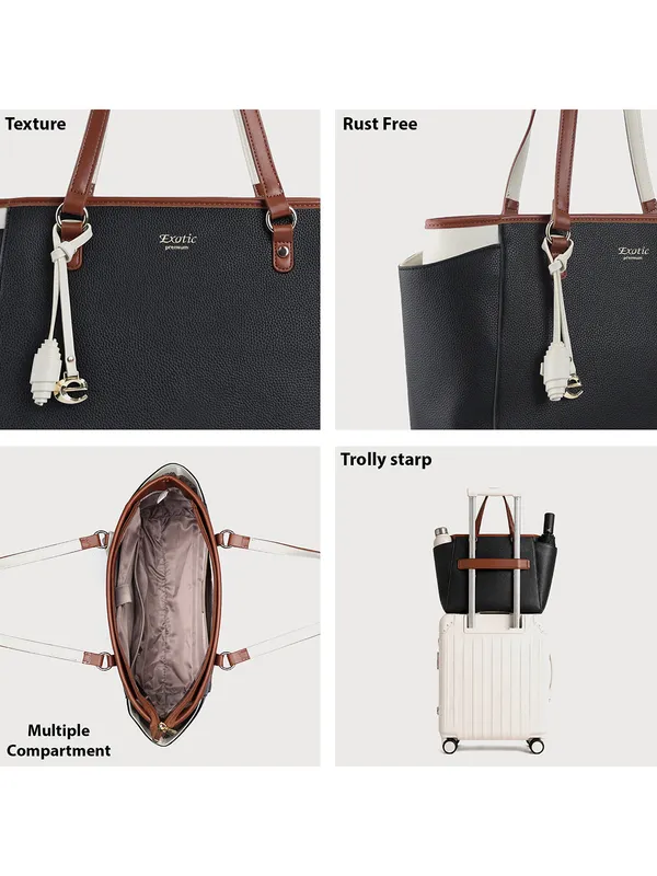 Exotic_Amara_Structured_Black_Tote_Bag_Black