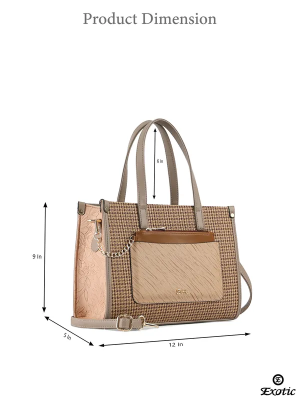 Exotic_Calyra_Women_S_Houndstooth_Handbag_Brown