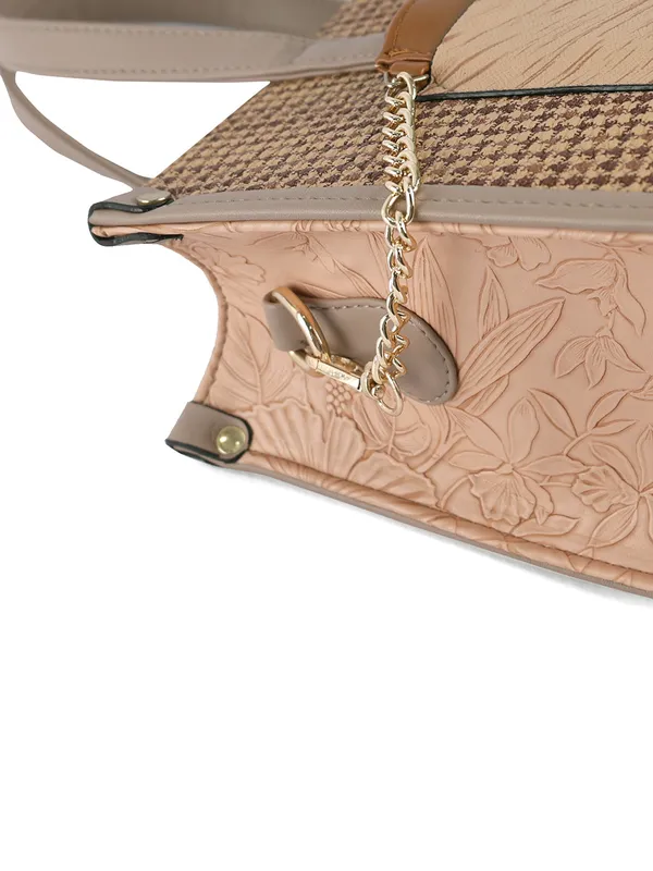 Exotic_Calyra_Women_S_Houndstooth_Handbag_Brown