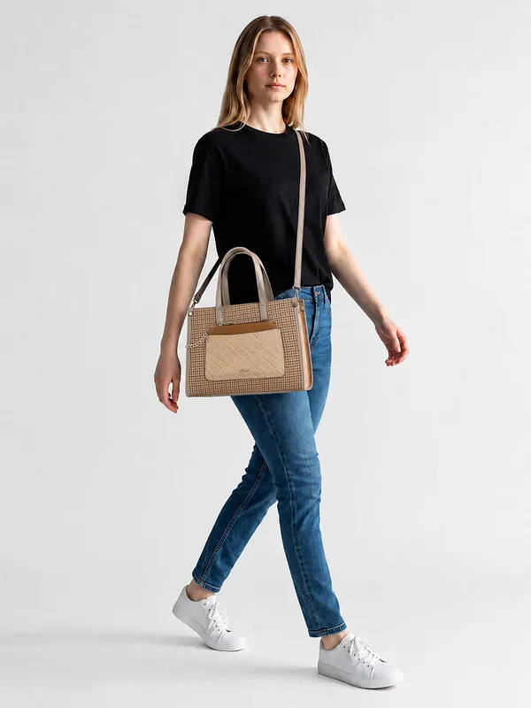 Exotic_Calyra_Women_S_Houndstooth_Handbag_Brown