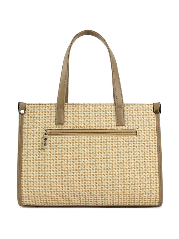 Exotic_Calyra_Women_S_Houndstooth_Handbag_Beige