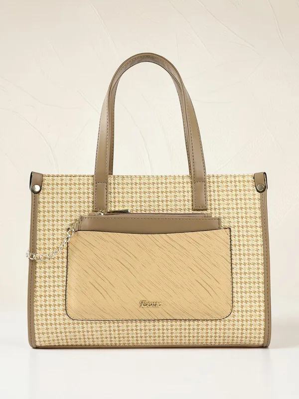 Exotic_Calyra_Women_S_Houndstooth_Handbag_Beige