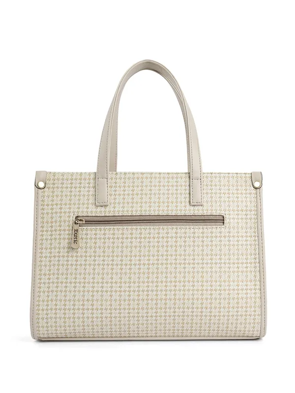 Exotic_Calyra_Women_S_Houndstooth_Handbag_Off_White