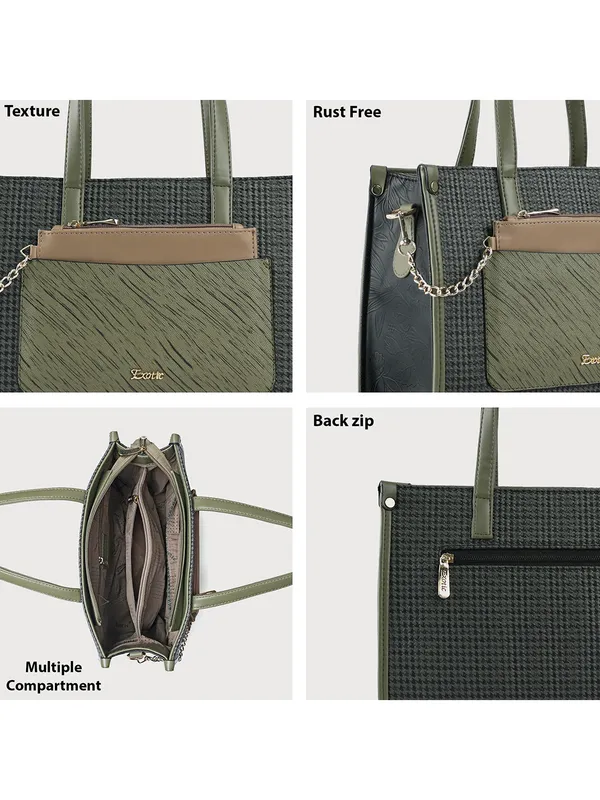 Exotic_Calyra_Women_S_Houndstooth_Handbag_Black