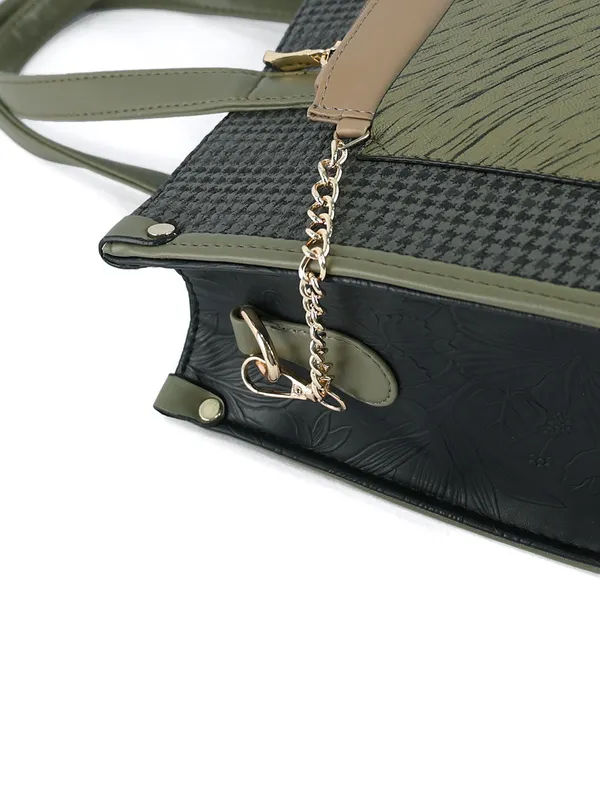 Exotic_Calyra_Women_S_Houndstooth_Handbag_Black