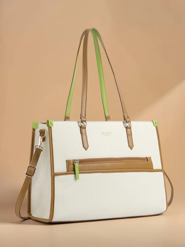 Exotic_Aria_Tote_Handbag_With_Laptop_Compartment_Off_White