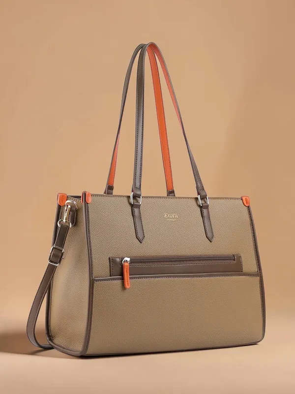 Exotic_Aria_Tote_Handbag_With_Laptop_Compartment_Khaki