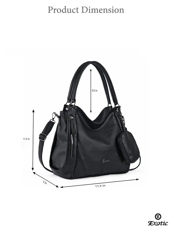 Exotic_Pebbled_Hobo_Stylish_Shoulder_Bag_Black